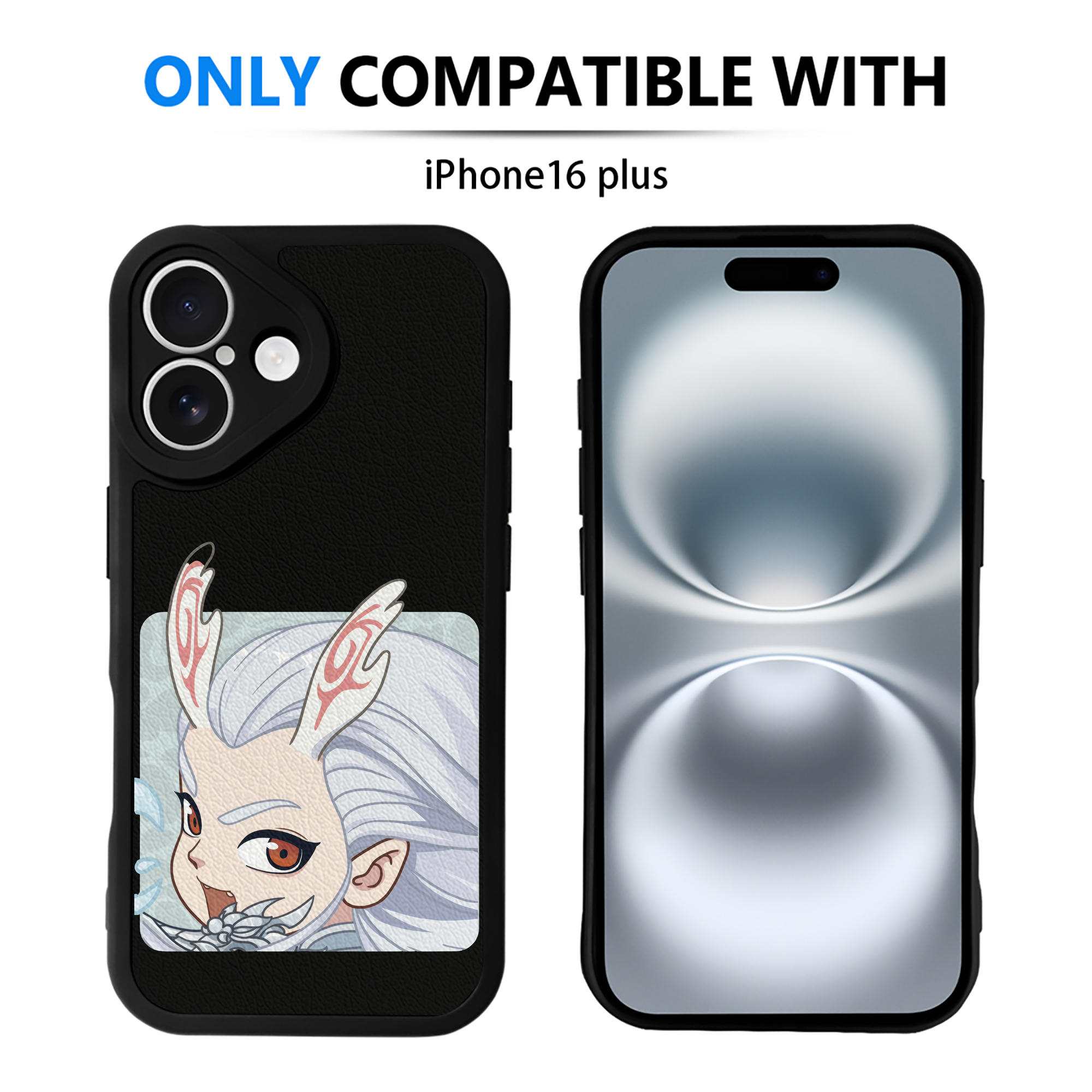 （画像用） Ne Zha 2 ナタ 魔童の大暴れ 【iPhone 16シリーズ対応】シリコンスマホケース（レザー調） 材質：シリコン